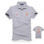 new style ralph lauren col haut tee shirt 2013 hommes cotton prl-67 gray